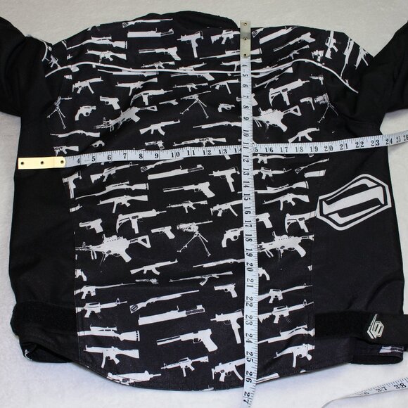 Shift Rise Against Guns Motorcycle Jacket Mens Large - Picture 9 of 9